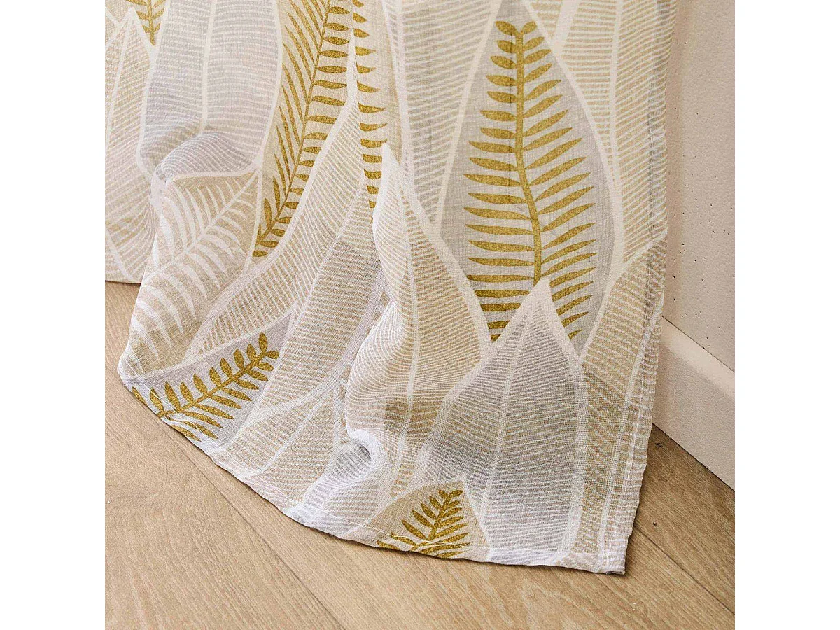 Rideau Voilage à Œillets "Kim" 140x280cm Naturel