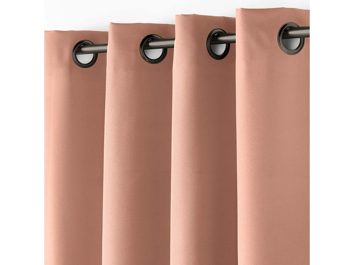 Rideau à Œillets "Essentiel" 140x260cm Rose Blush