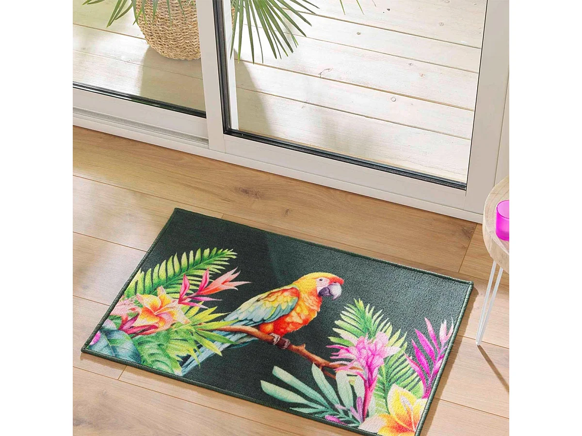 Tapis Déco Imprimé "Noumea" 50x80cm Multicolore