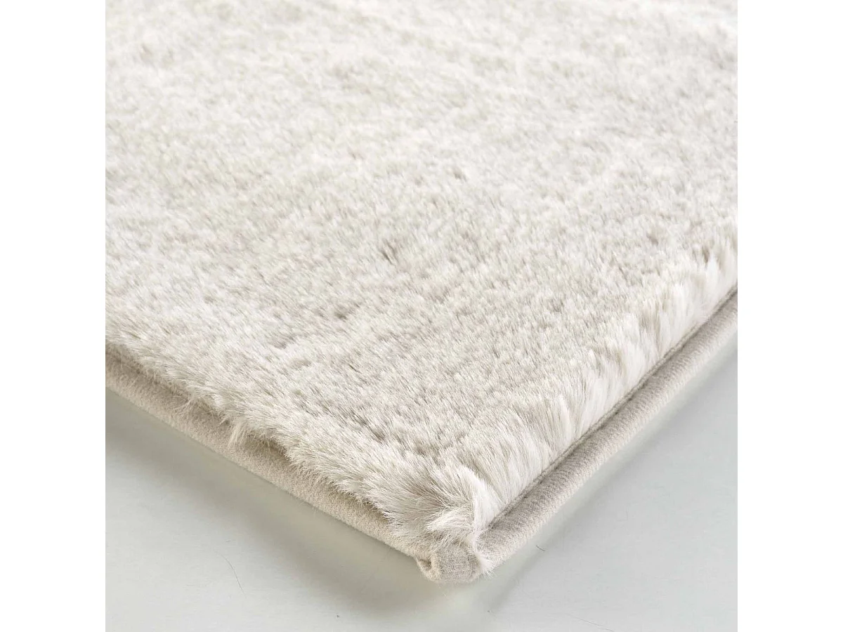 Tapis Imitation Fourrure "Feline" 120x170cm Naturel