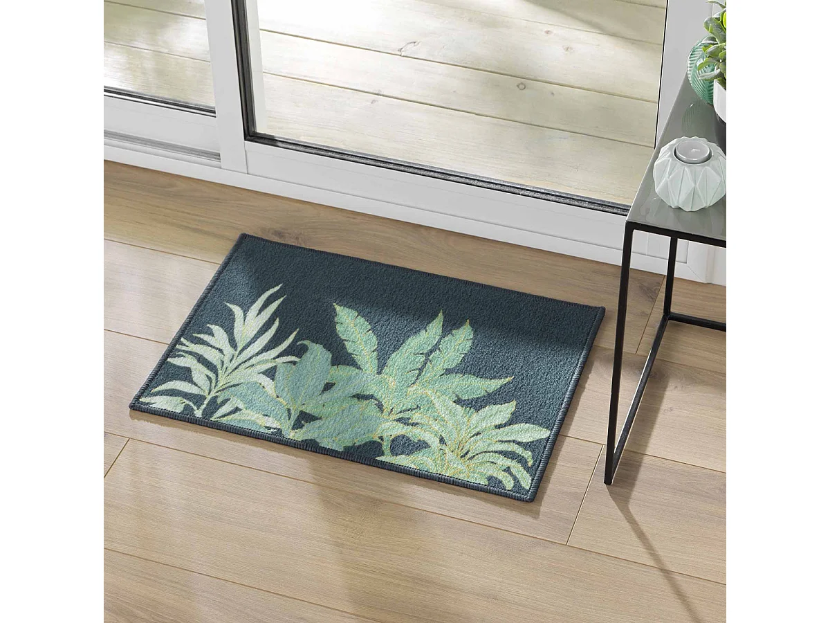 Tapis Déco Imprimé "Vayana" 40x60cm Vert