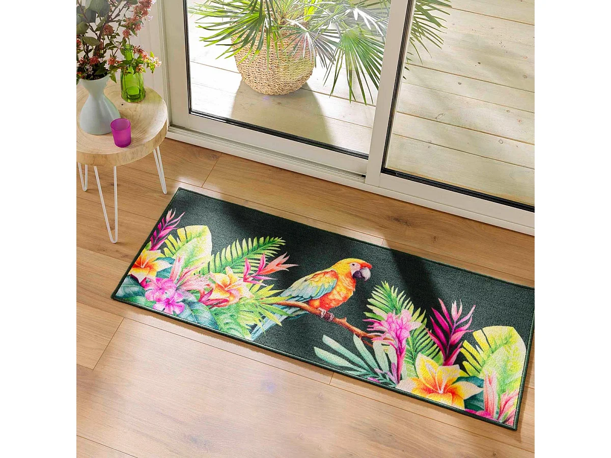 Tapis Déco Imprimé "Noumea" 50x120cm Multicolore