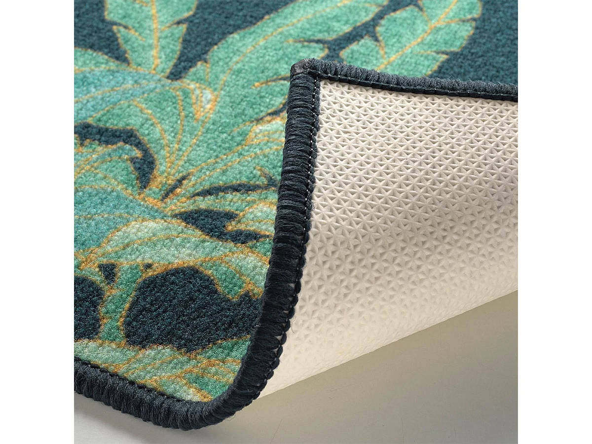 Tapis Déco Imprimé "Vayana" 50x80cm Vert