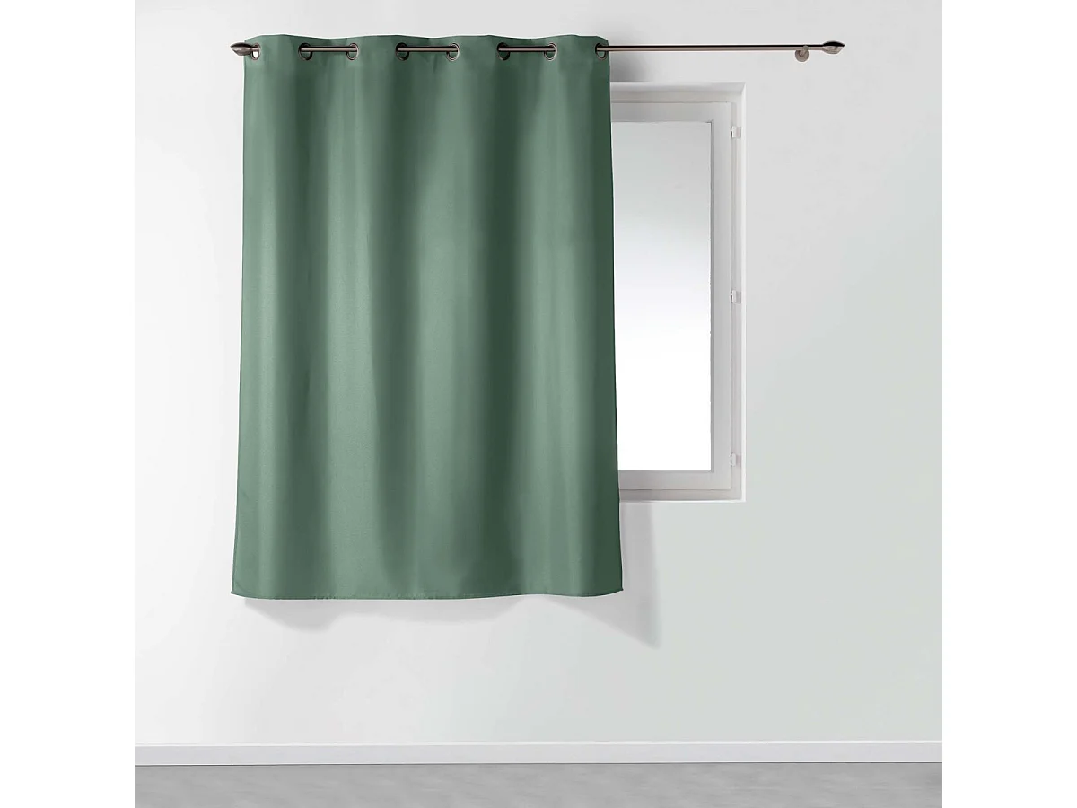 Rideau à Œillets "Essentiel" 140x180cm Vert Cèdre