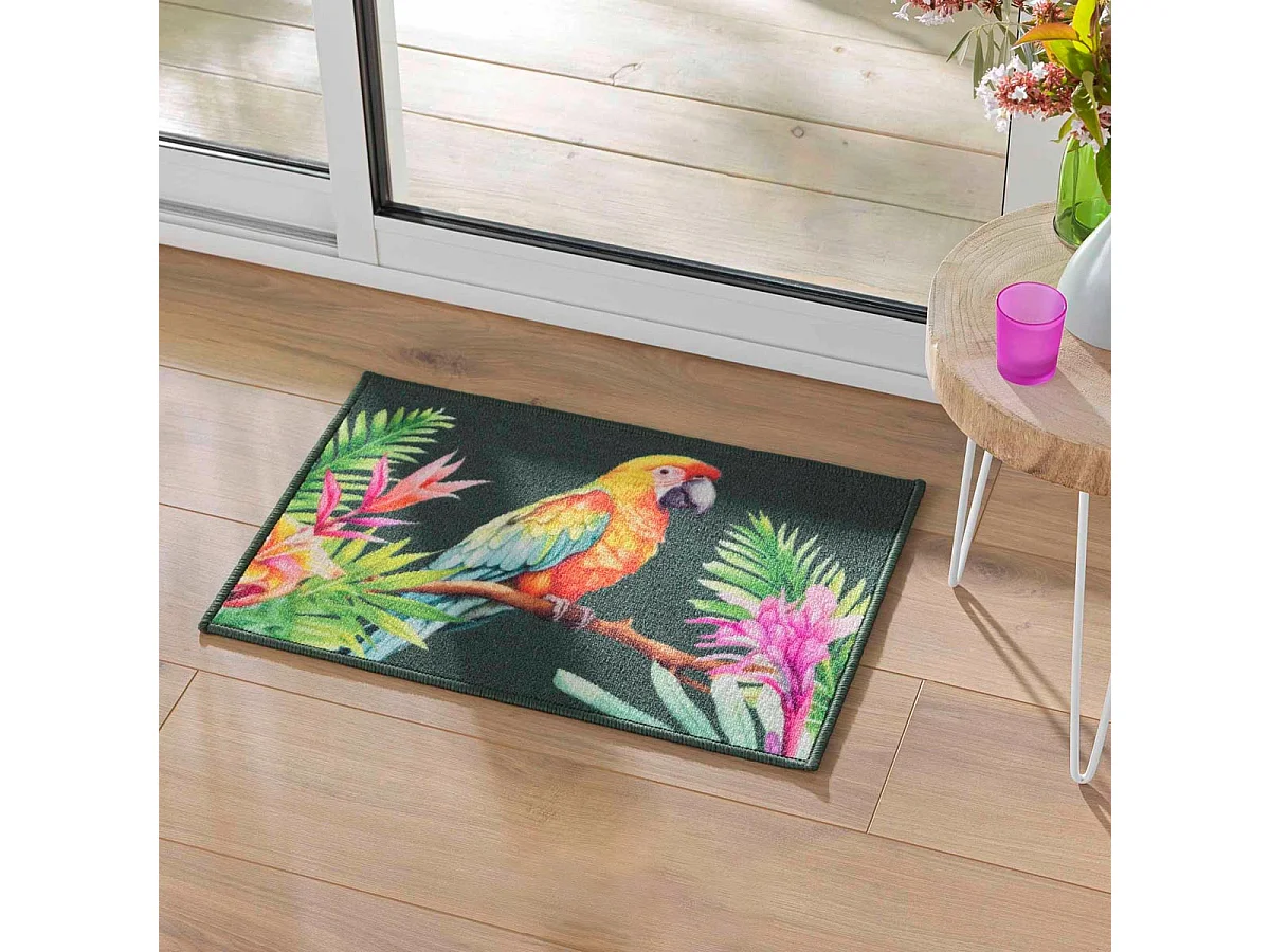 Tapis Déco Imprimé "Noumea" 40x60cm Multicolore
