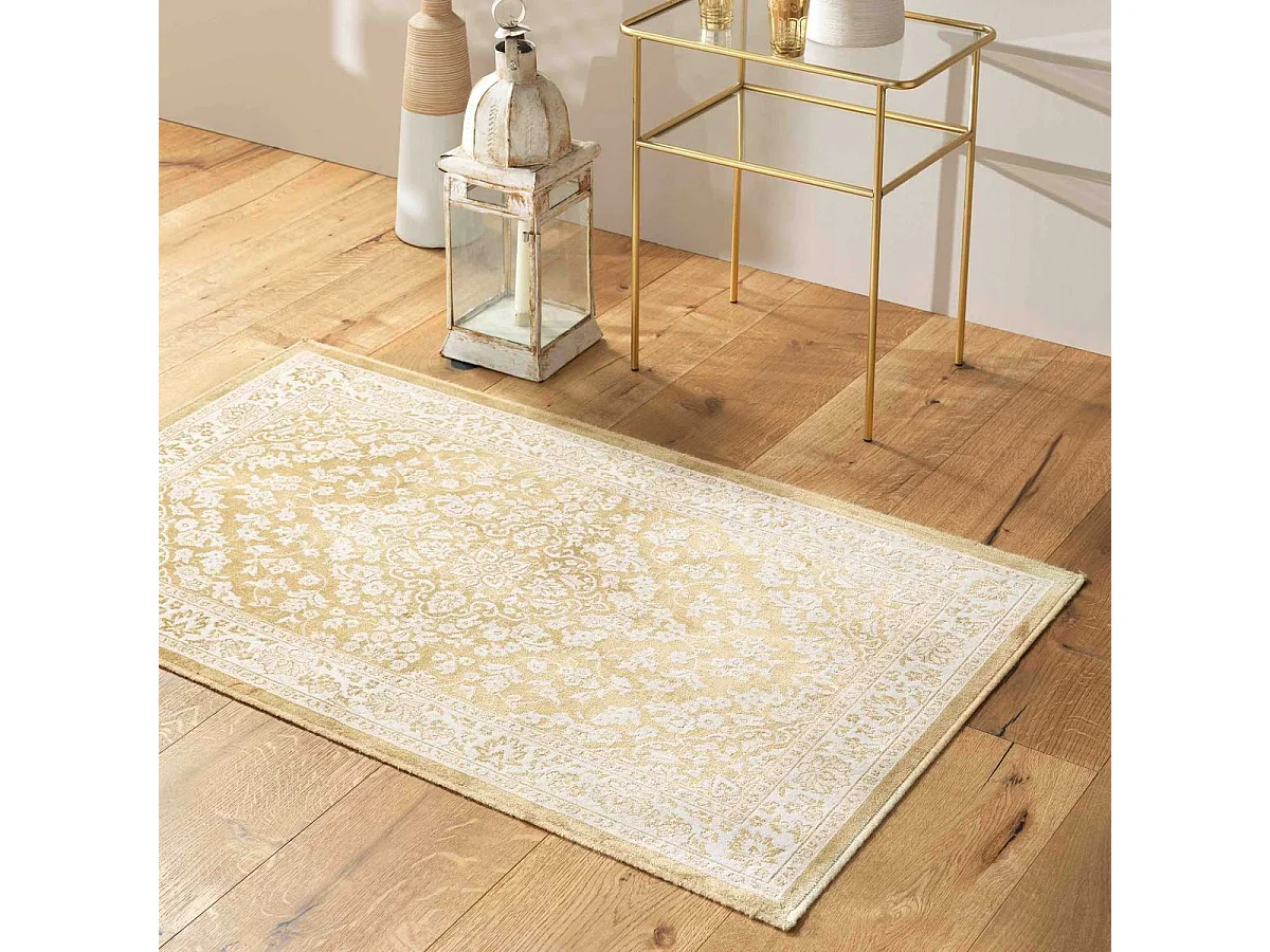 Tapis Déco "Irina" 68x110cm Jaune