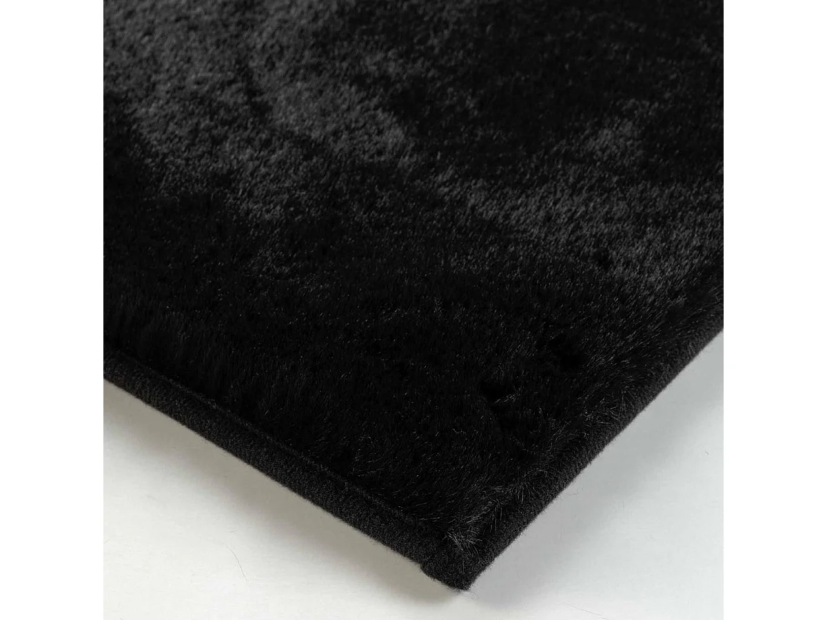 Tapis Imitation Fourrure "Feline" 120x170cm Noir