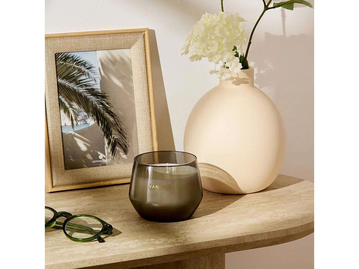 Bougie Parfumée en Verre "Glowy" 300g Vanille