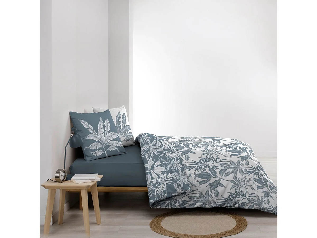 Parure de Lit Réversible 3 Pièces "Hera" 240x220cm Bleu
