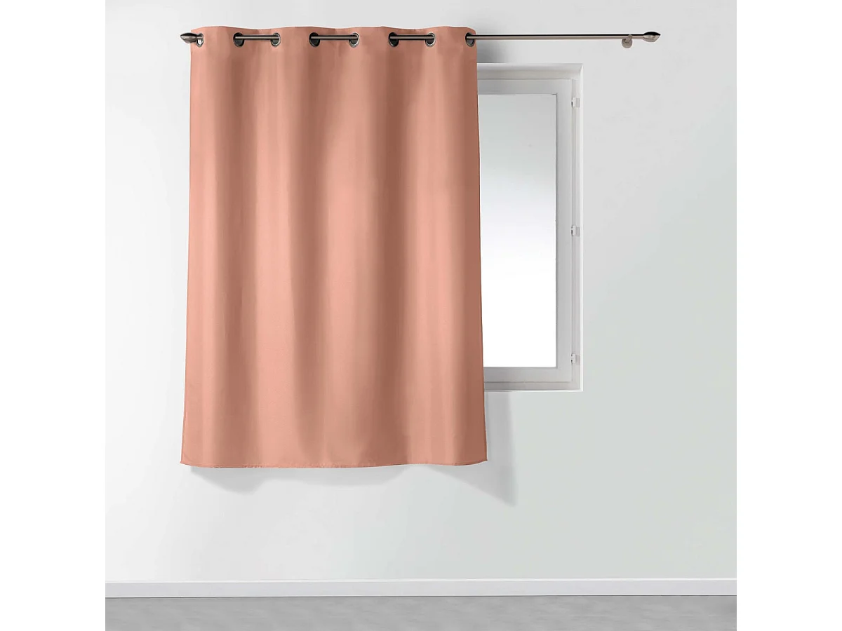 Rideau à Œillets "Essentiel" 140x180cm Rose Blush
