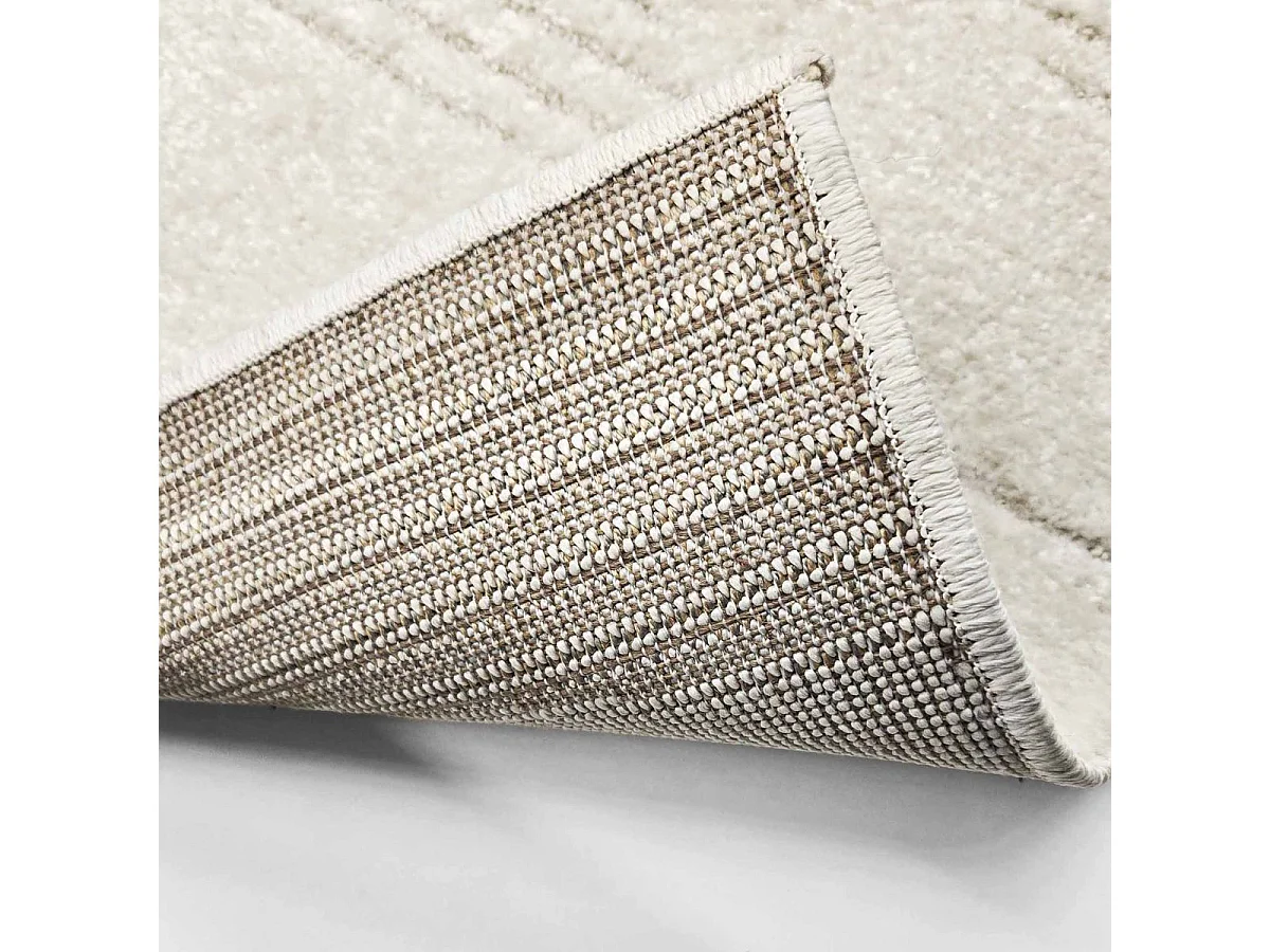 Tapis Déco en Relief "Jalisco" 160x230cm Naturel
