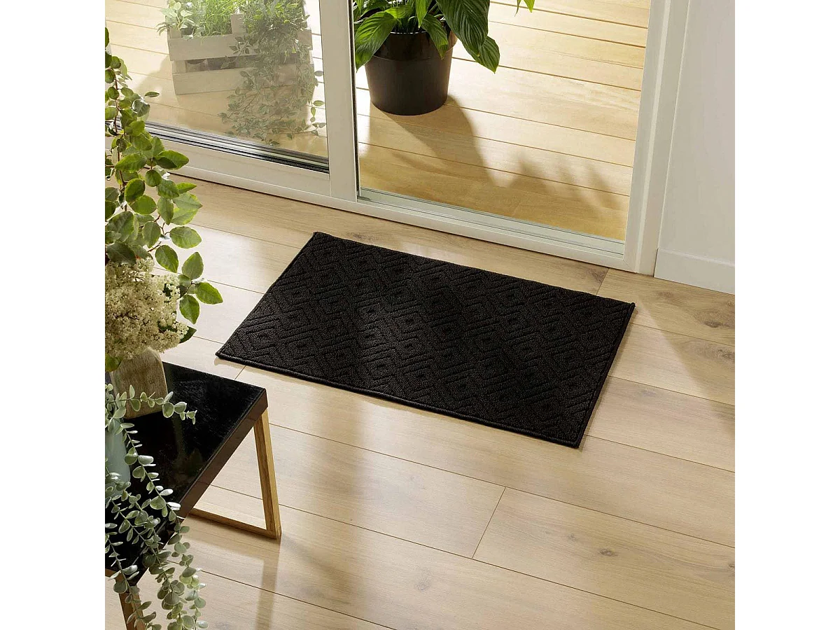 Tapis Multi-Usage Tissé "Losi" 50x80cm Noir