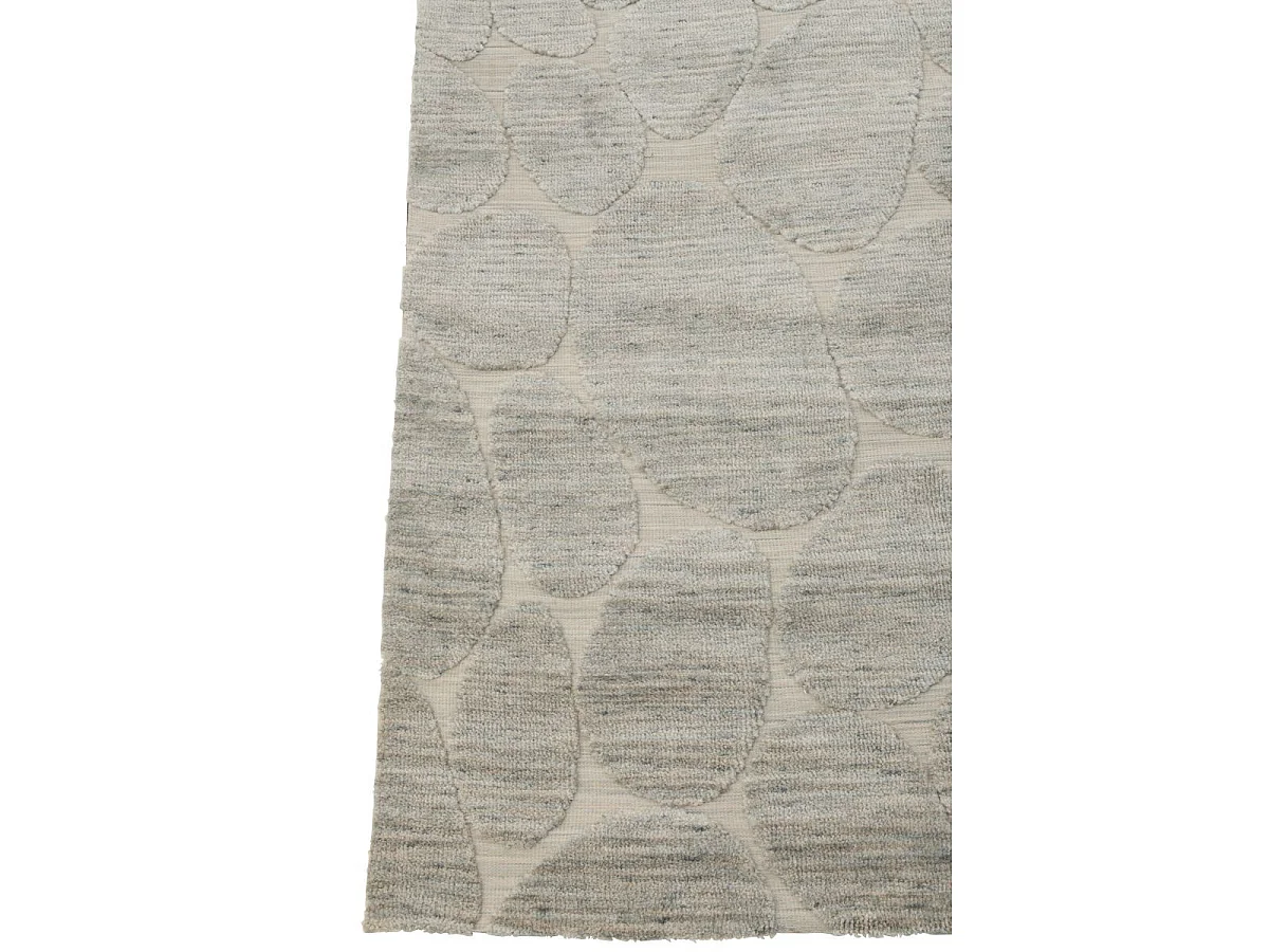 Tapis Déco "Effet Galet" 200x300cm Bleu Gris