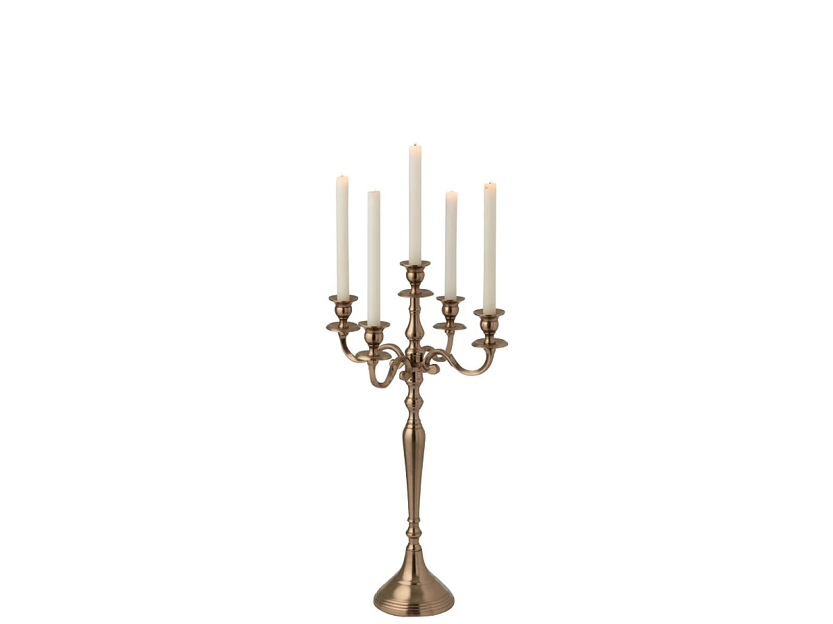 Chandelier en Métal "Genaro" 63cm Rose Doré