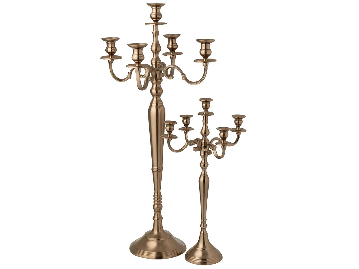 Chandelier en Métal "Genaro" 63cm Rose Doré