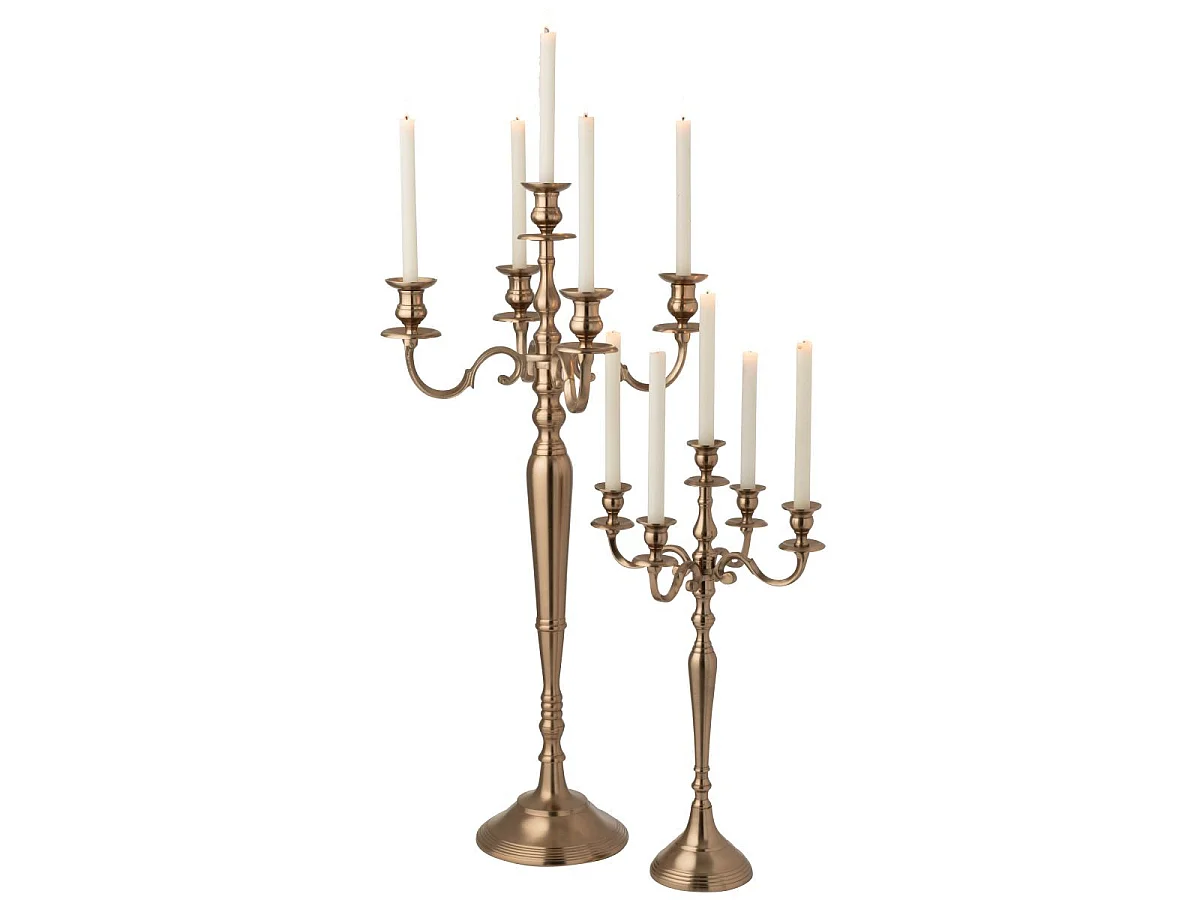 Chandelier en Métal "Genaro" 63cm Rose Doré