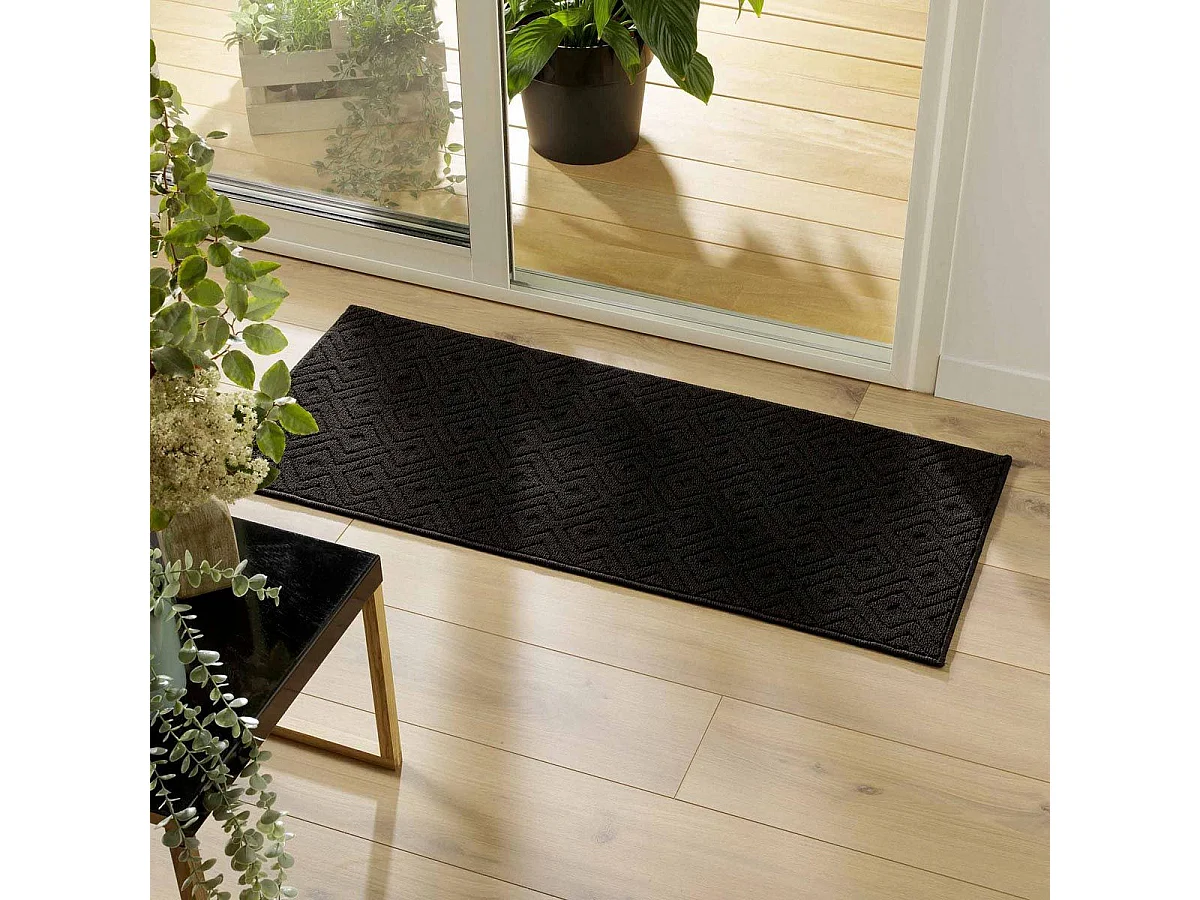 Tapis Multi-Usage Tissé "Losi" 50x120cm Noir