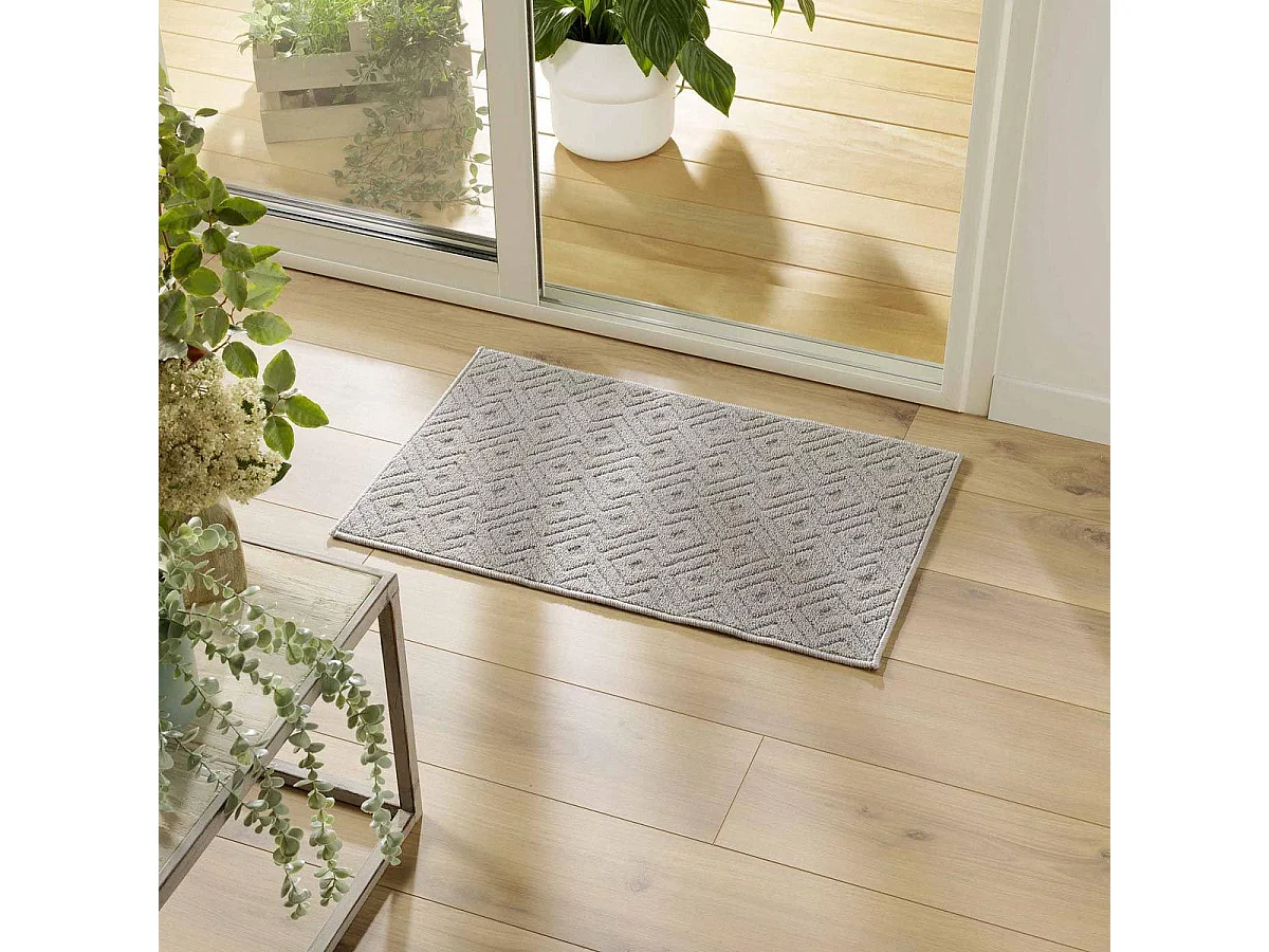 Tapis Multi-Usage Tissé "Losi" 50x80cm Gris