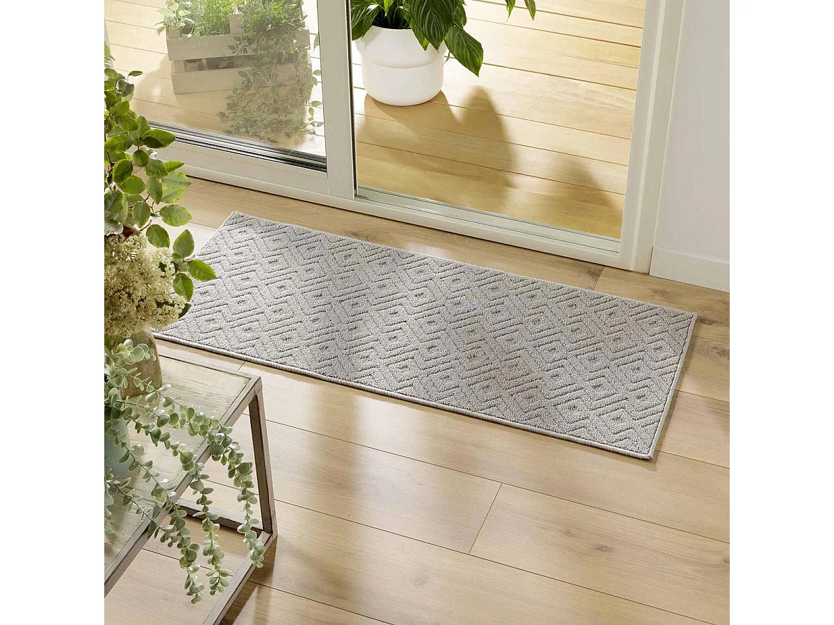 Tapis Multi-Usage Tissé "Losi" 50x120cm Gris