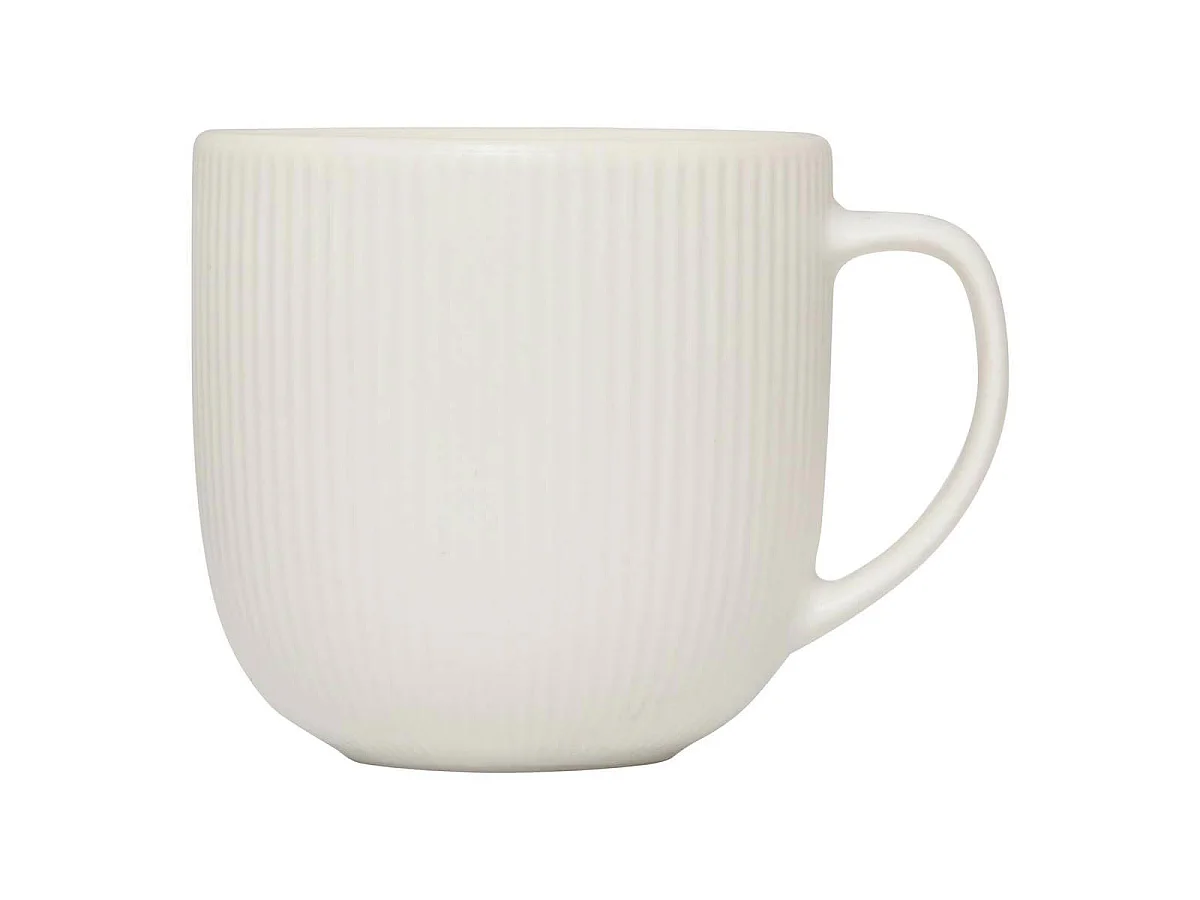 Lot de 6 Tasses à Café "Strata" 11cl Blanc
