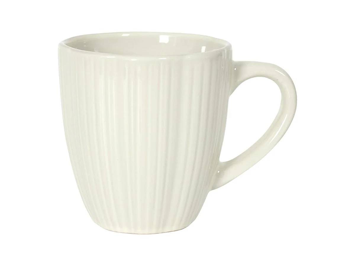 Lot de 6 Mugs "Calista" 33cl Écru