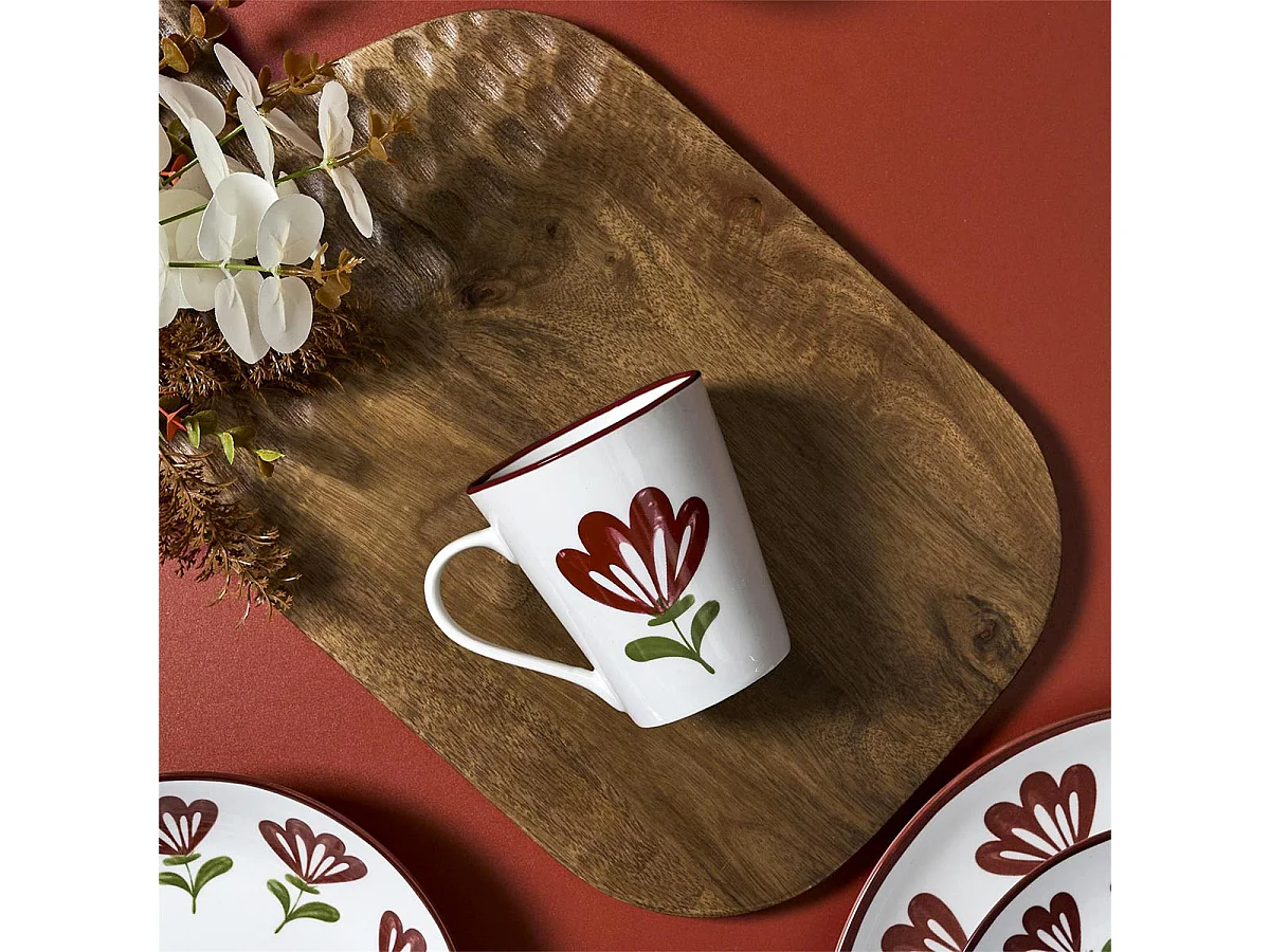 Lot de 6 Mugs "Edith" 30cl Multicolore