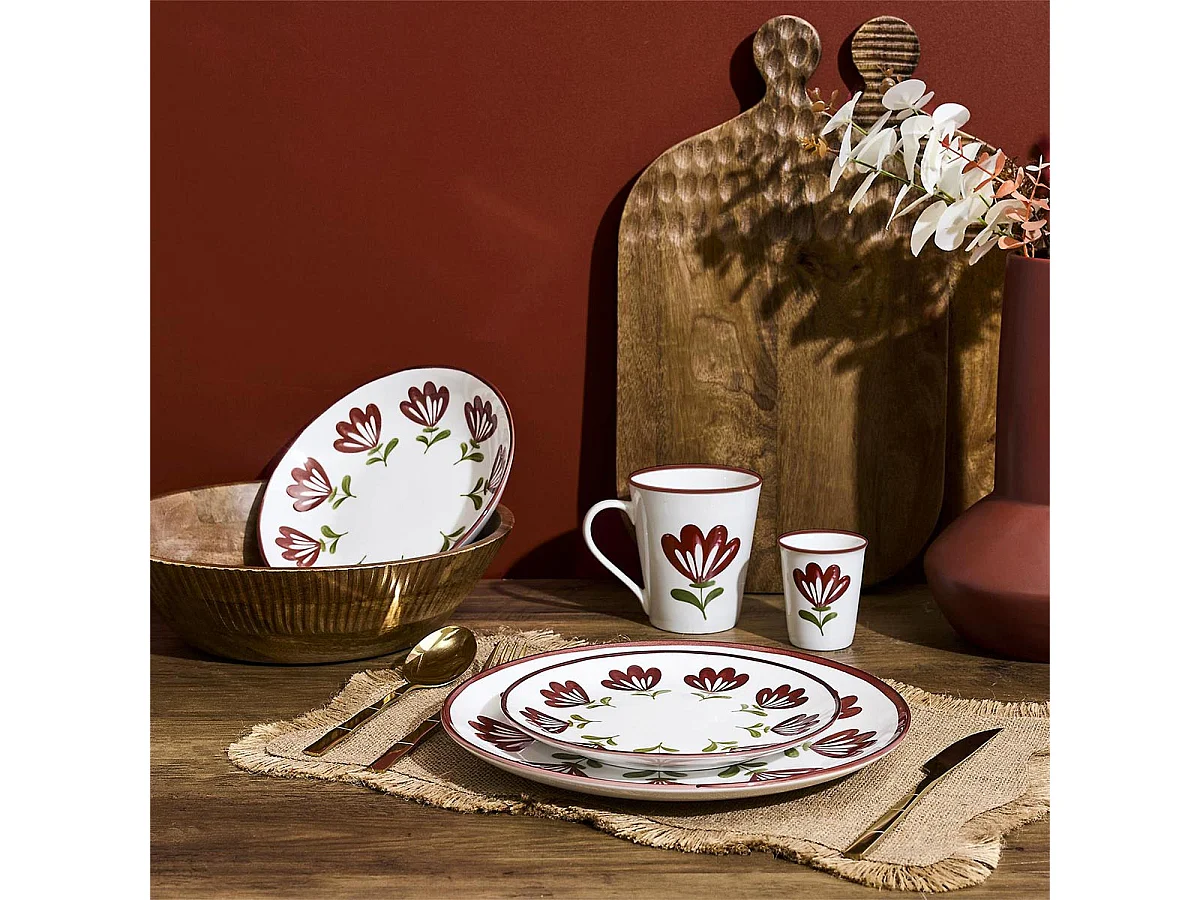 Lot de 6 Mugs "Edith" 30cl Multicolore