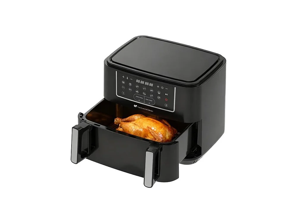 Friteuse à air Continental Edison CEFR2400TB 10,5 L - 2600 W, 12 programmes, Noir