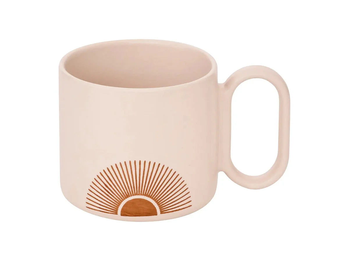 Coffret 2 Mugs "Sunshine" 36cl Beige