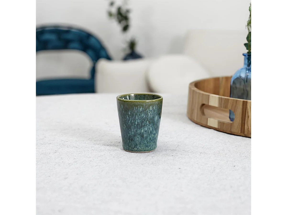 Lot de 6 Tasses à Café "Elia" 9cl Vert