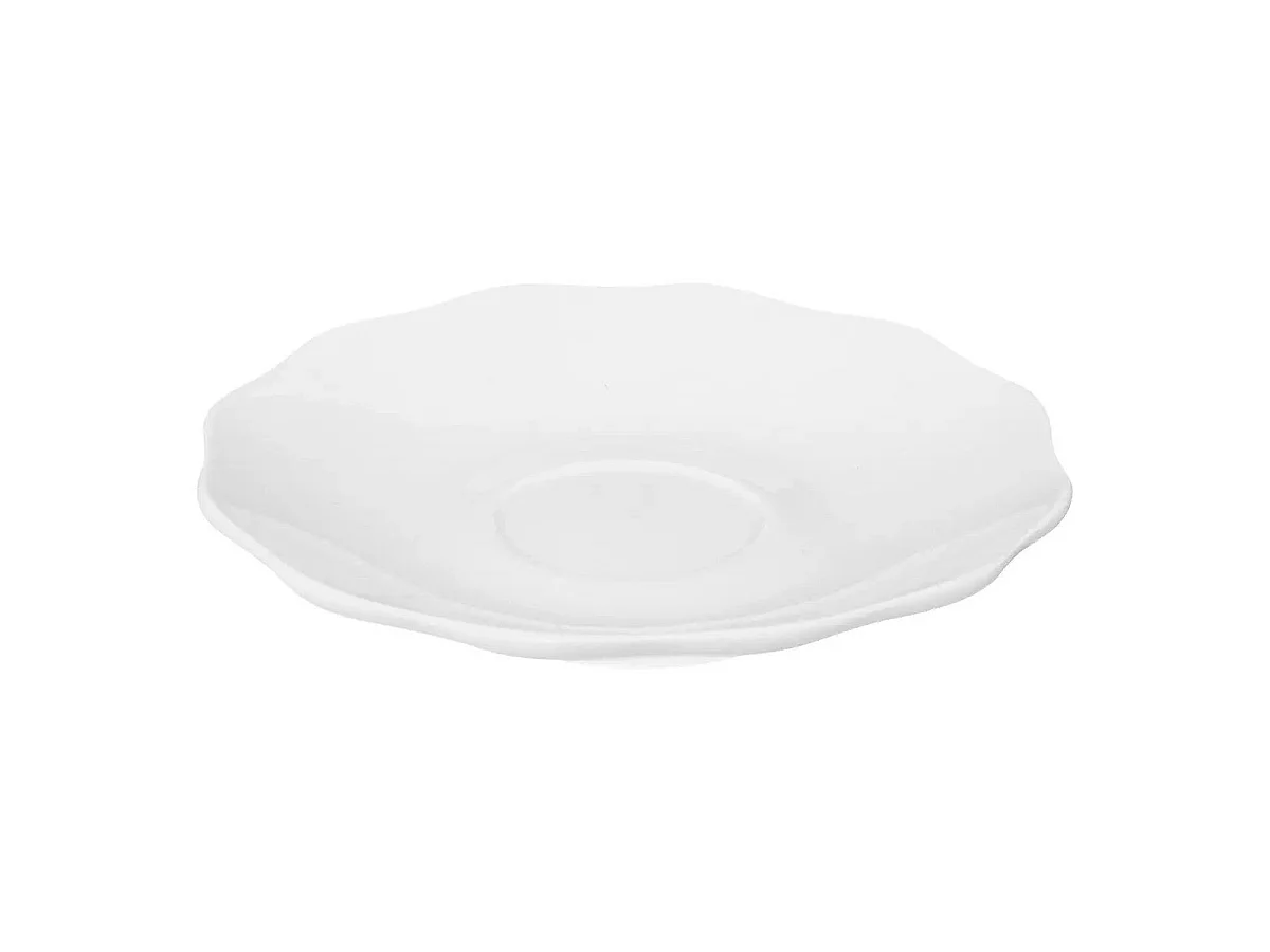 Lot de 6 Tasses & Sous Tasses "Alma" 23cl Blanc