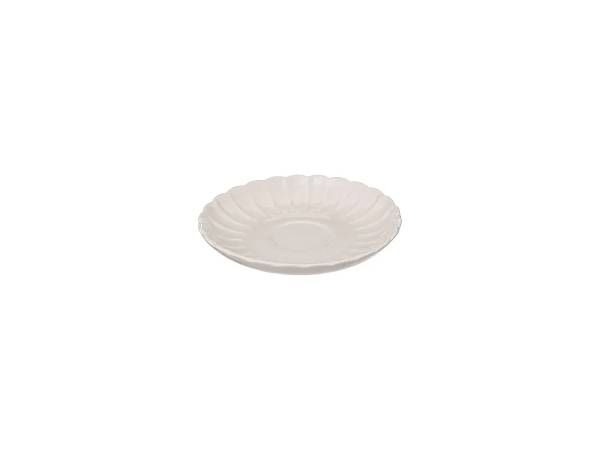 Lot de 6 Tasses & Sous-Tasses "Romy" 9cm Blanc