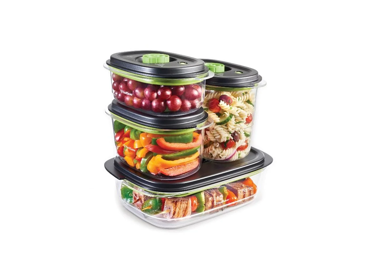 Foodsaver FFC022X01 1,2L Vacuüm Sealed Container - Tritan Materiaal, Visuele Indicator, Magnetronbestendig