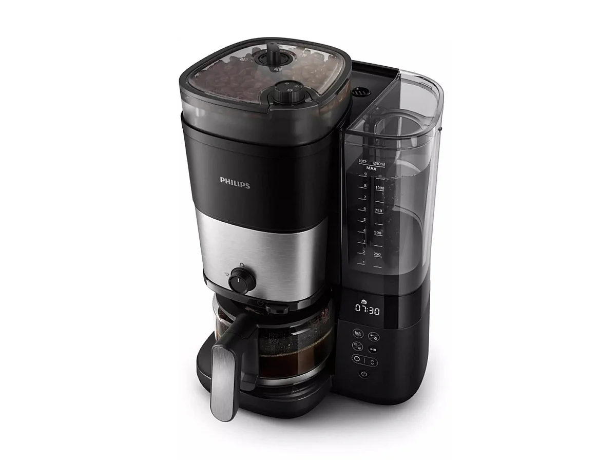 Philips Cafetière filtre avec broyeur intégré 10 tasses 1000w noir - HD7900/01