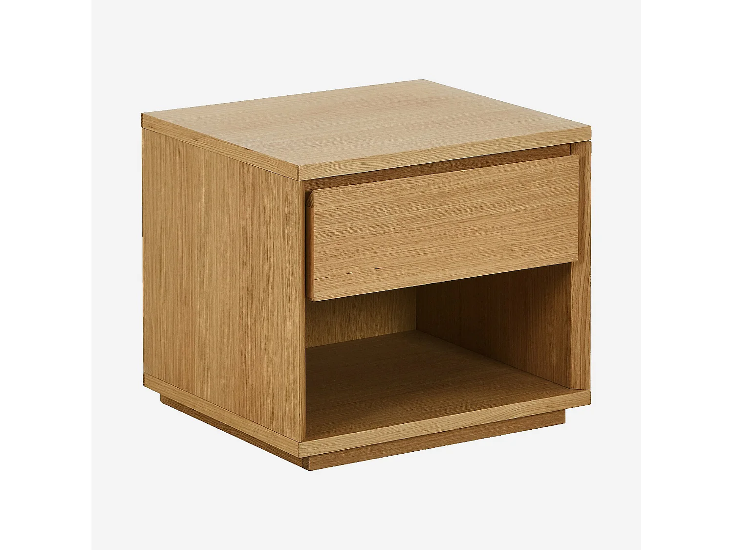 Habitat - Table de chevet 1 tiroir en chêne - Naturel - Hazo