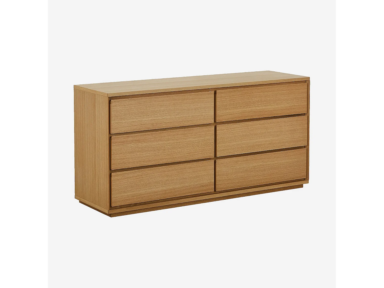 Habitat - Commode 6 tiroirs en chêne - Naturel - Hazo