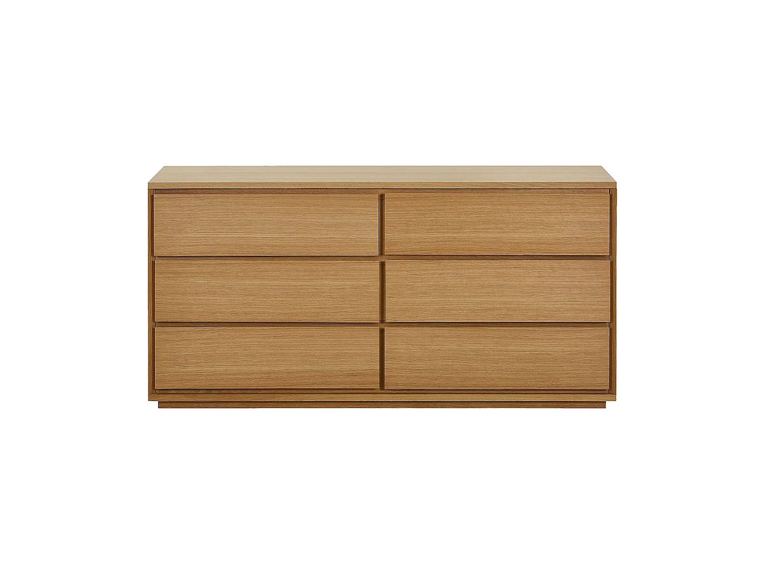 Habitat - Commode 6 tiroirs en chêne - Naturel - Hazo