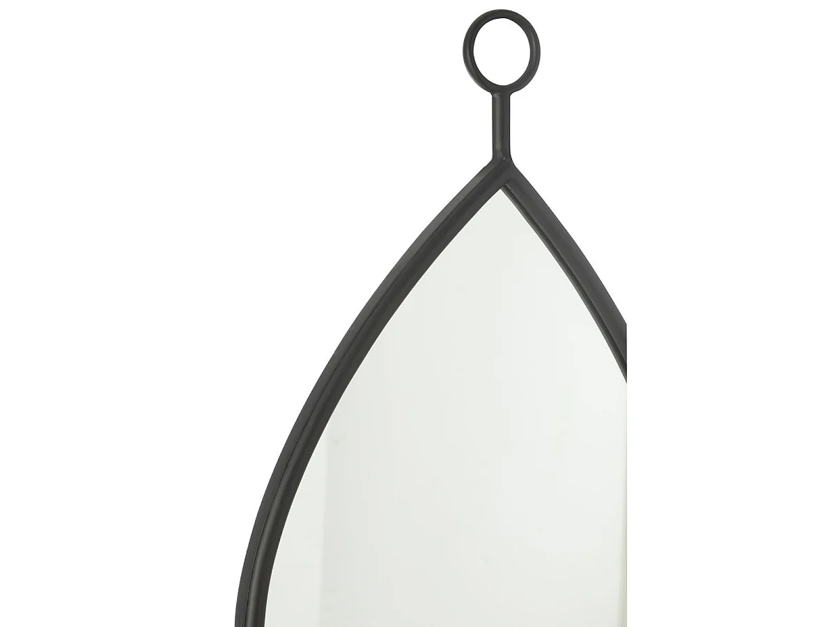 Miroir Mural Design "Drop" 61cm Noir