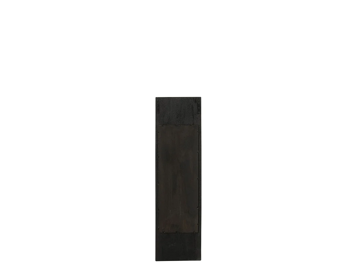 Miroir Mural en Bois "Hiram" 90cm Noir