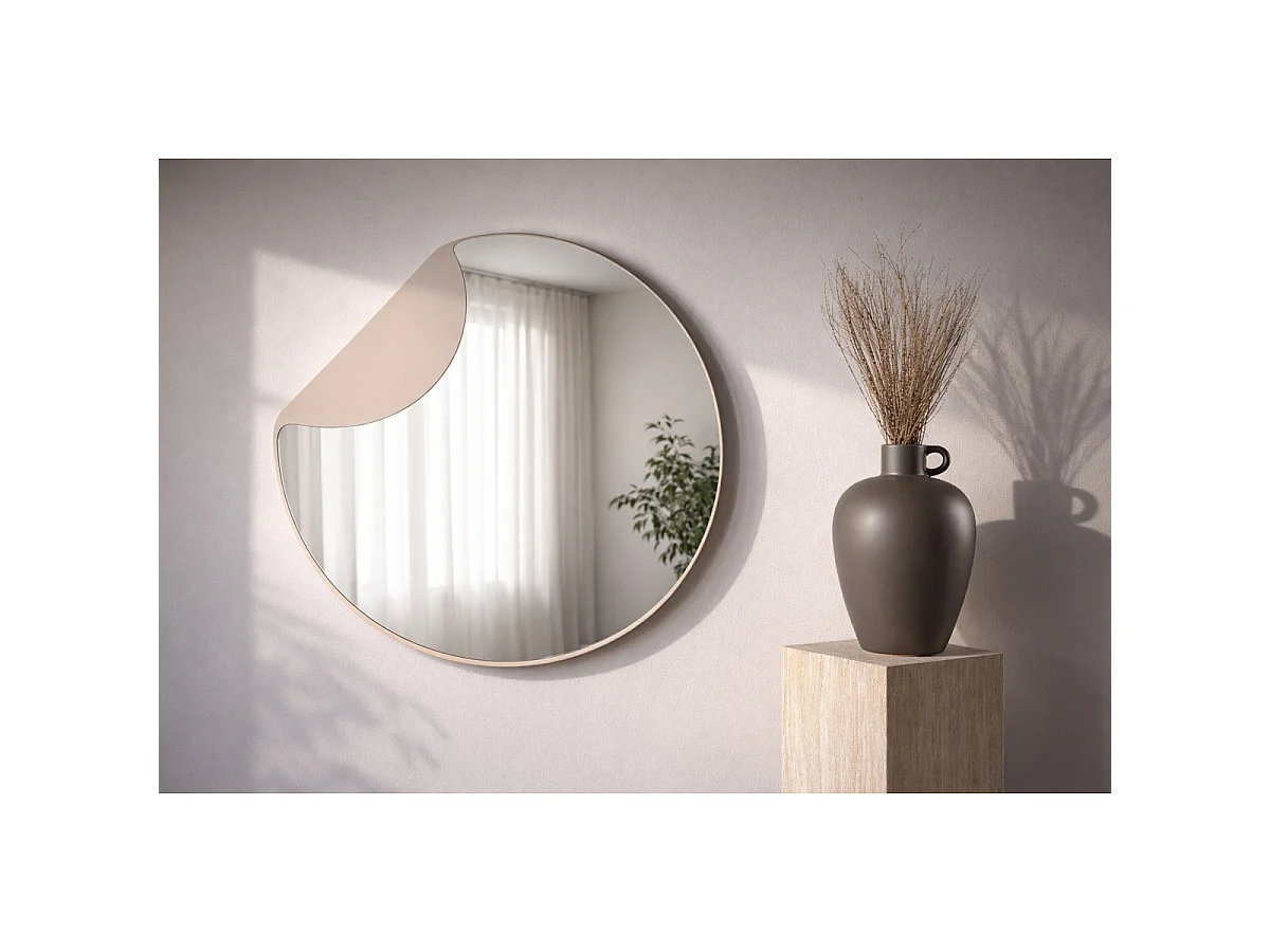 Miroir Design "Mui" 80cm Beige
