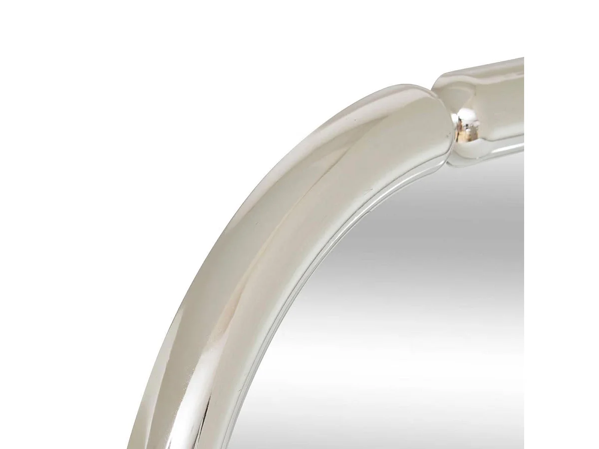 Miroir Mural Ovale "Micaela" 55cm Argent