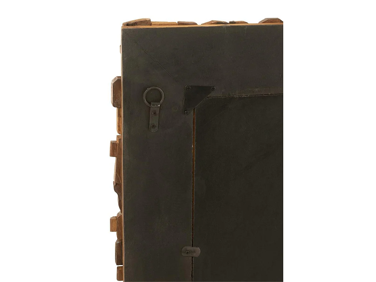 Miroir Mural en Bois "Syma" 90cm Marron
