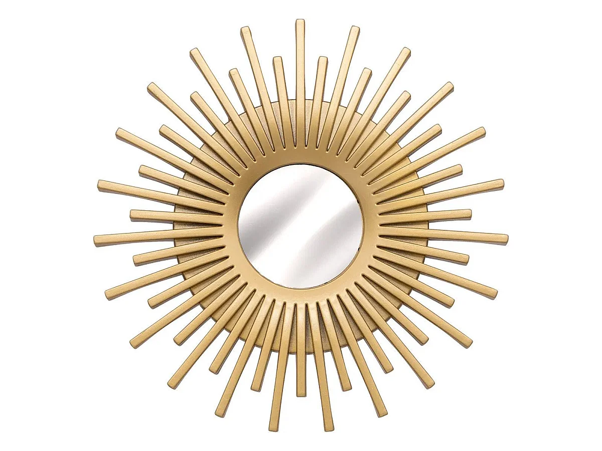 Lot de 3 Miroirs Muraux "Amed" 25cm Or