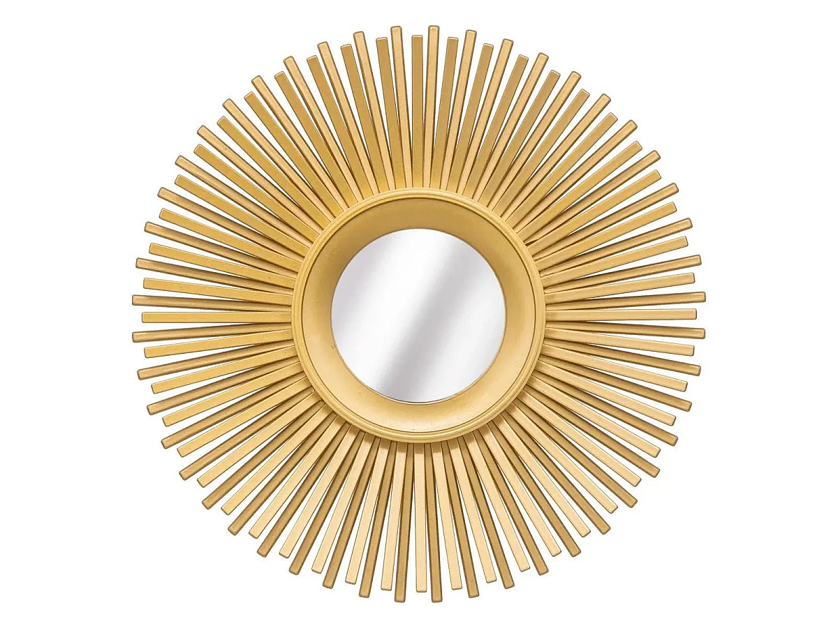 Lot de 3 Miroirs Muraux "Amed" 25cm Or