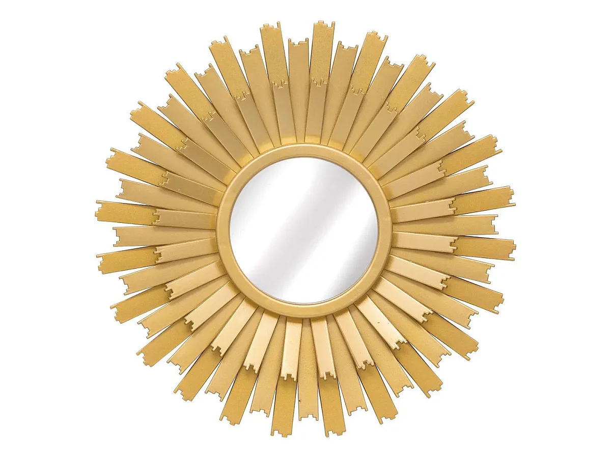 Lot de 3 Miroirs Muraux "Amed" 25cm Or