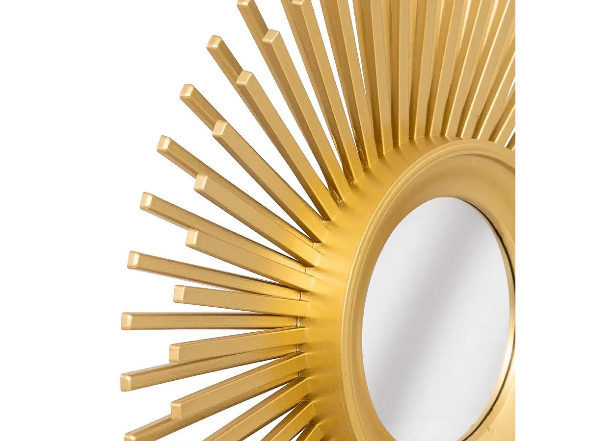 Lot de 3 Miroirs Muraux "Amed" 25cm Or