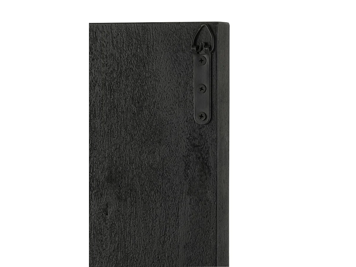Miroir Mural en Bois "Hiram" 150cm Noir