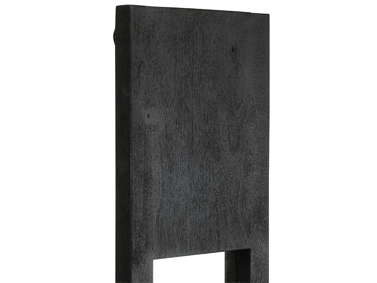 Miroir Mural en Bois "Hiram" 150cm Noir