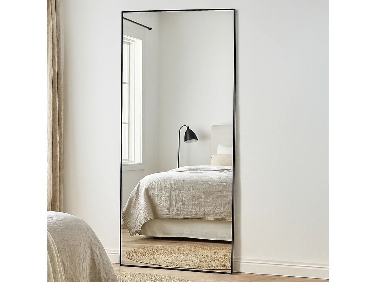 Miroir Design XL "Dalton" 193cm Noir