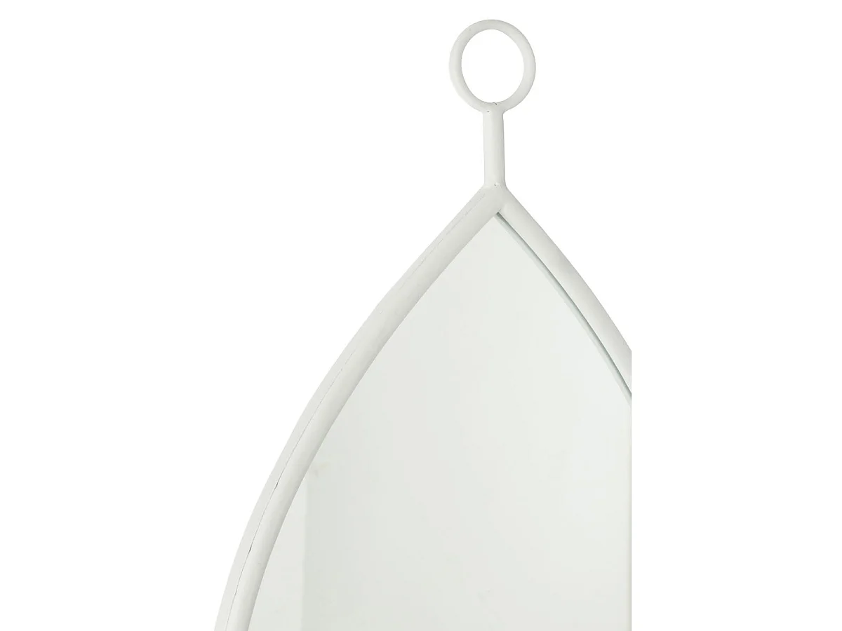 Miroir Mural Design "Drop" 61cm Blanc